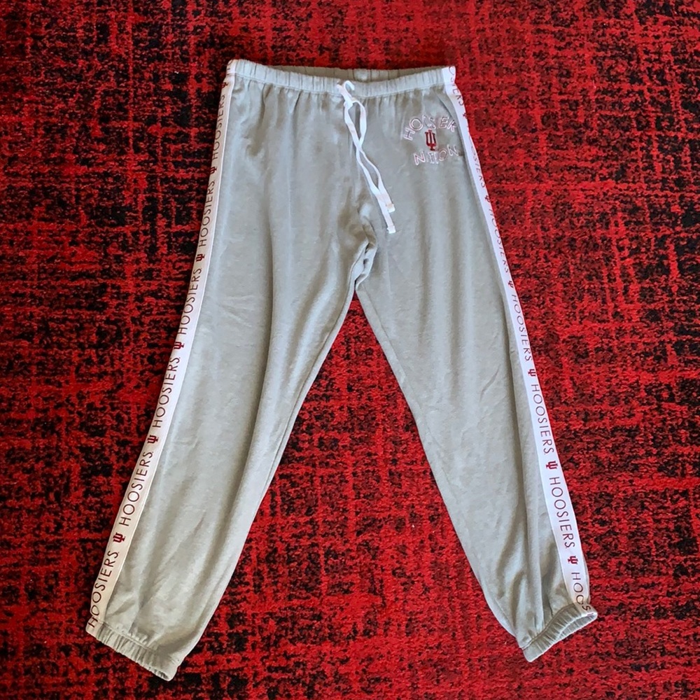 Indiana University IU Pink sweat pants and zip up set